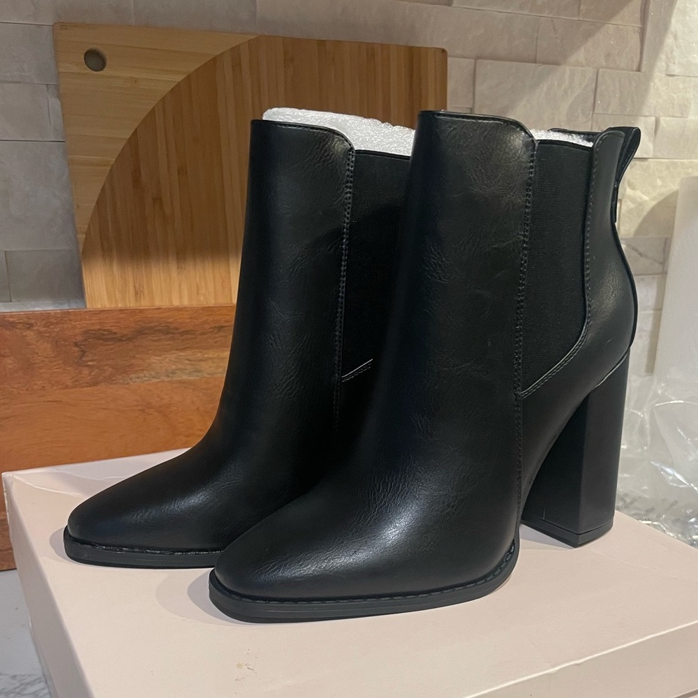 NEW Black Ankle Booties - JustFab